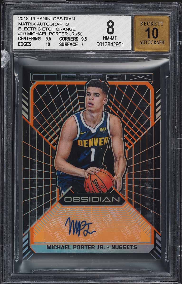 2018 Panini Impeccable Stainless Stars Michael Porter Jr. ROOKIE