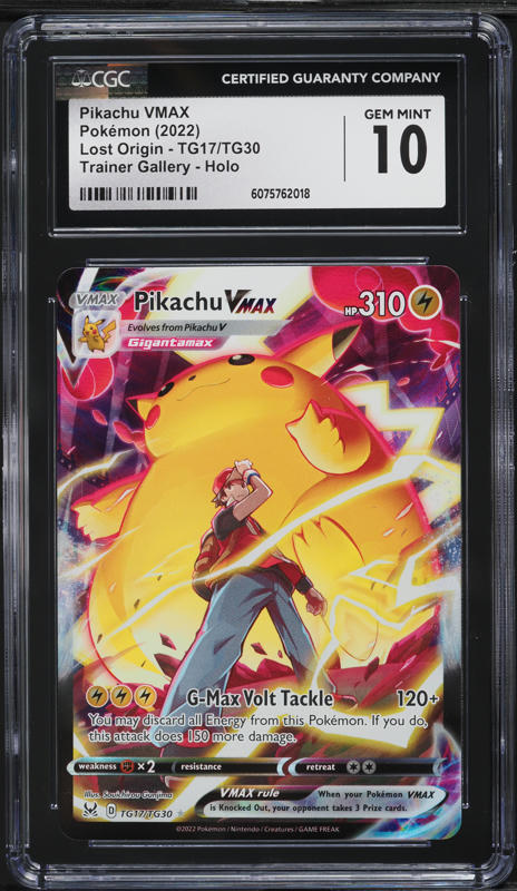 2022 Pokemon SWSH Lost Origin Full Art Pikachu VMAX #TG29