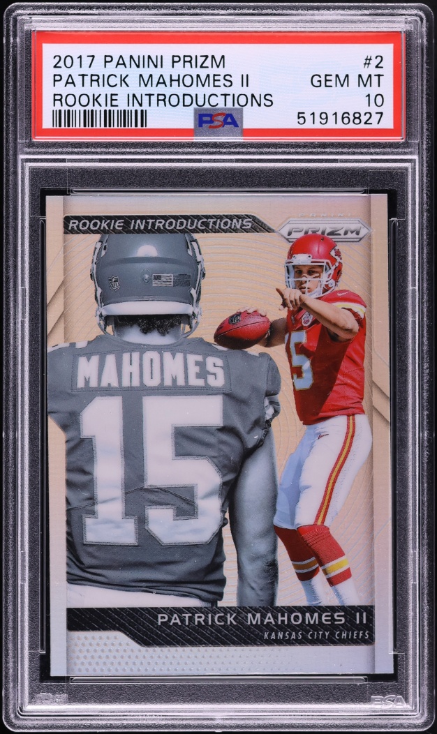 2017 Panini Prizm Introductions Patrick Mahomes II ROOKIE #2 PSA 10 GEM MINT