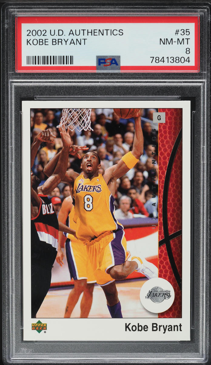 2002 Upper Deck Authentics Kobe Bryant #35 PSA 8 NM-MT