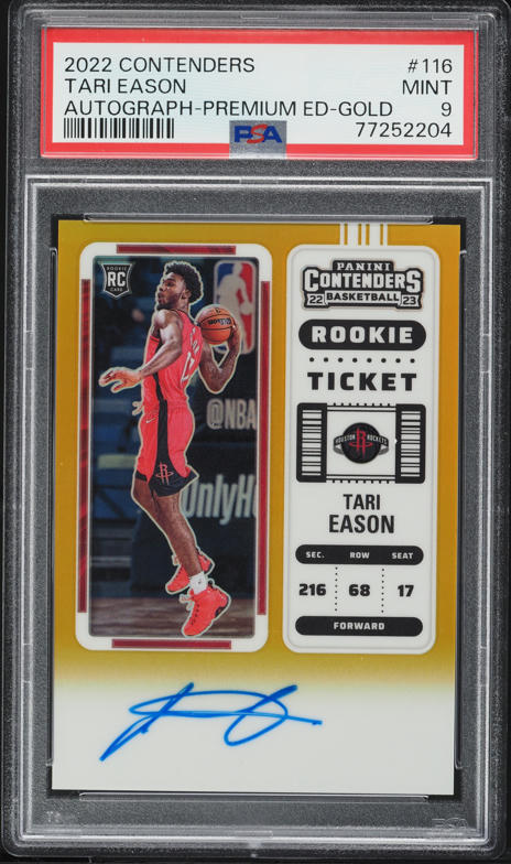 2022 Panini Contenders Premium Jeremy Sochan ROOKIE AUTO #123 PSA