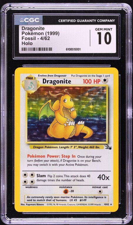 2000 Pokemon Topps Chrome Series 2 Tekno Dragonite #149 PSA 9 MINT