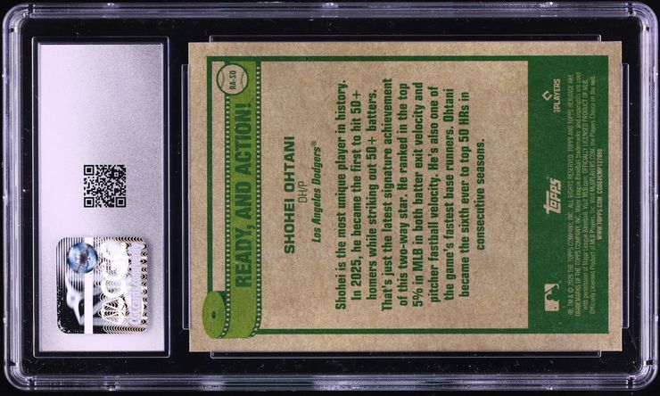 2026 Topps Heritage Ready And Action! Shohei Ohtani #RA-SO CGC 10 GEM MINT - Photo 2