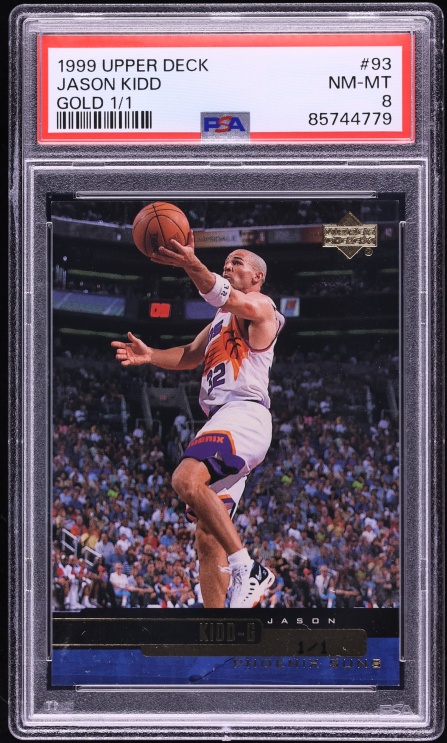 1999 Upper Deck Gold Jason Kidd 1/1 #93 PSA 8 NM-MT