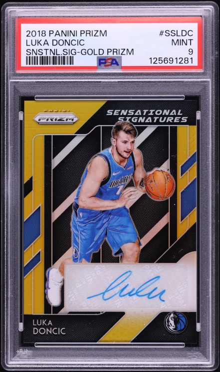 2018 Panini Prizm Sensational Gold Luka Doncic ROOKIE AUTO 1/10 #SS-LDC PSA 9 MINT