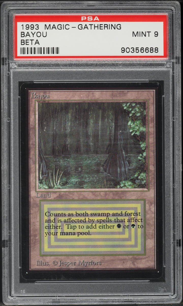 1993 Magic The Gathering MTG Beta Bayou PSA 9 MINT
