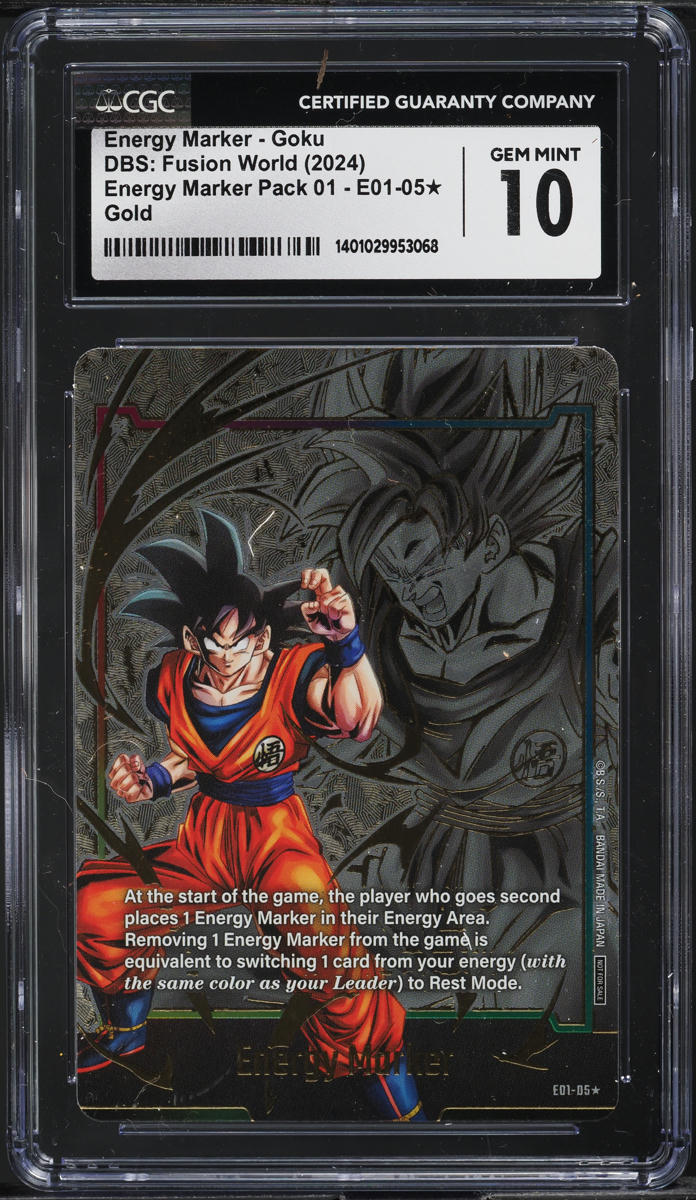 2024 DBS ENERGY MARKER 孫悟空 2024 Dragon Ball Super Fusion World Pack Gold Energy Marker Goku