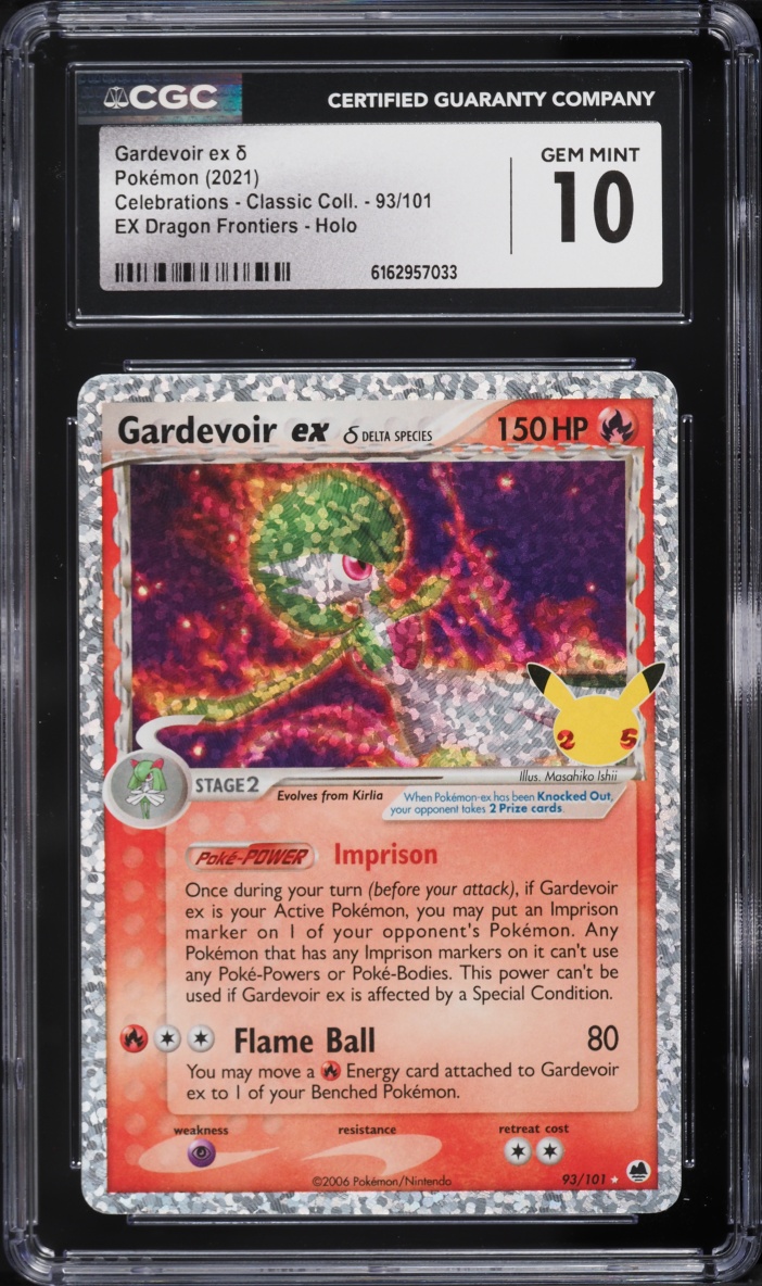 2021 Pokemon Sword & Shield Celebrations Classic Collection Holo Gardevoir EX #93 CGC 10 GEM