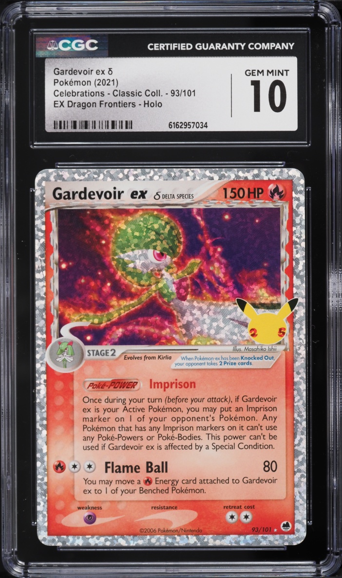 2021 Pokemon Sword & Shield Celebrations Classic Collection Holo Gardevoir EX #93 CGC 10 GEM