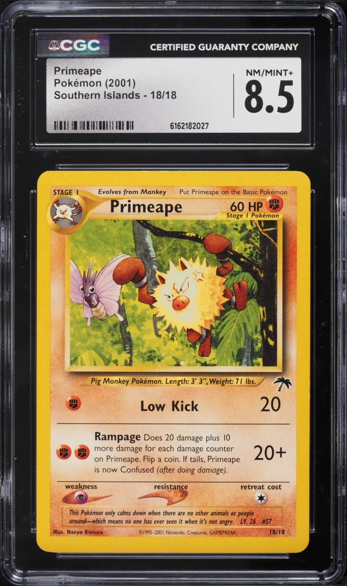 2001 Pokemon Southern Islands Primeape #18 CGC 8.5 NM-MT+