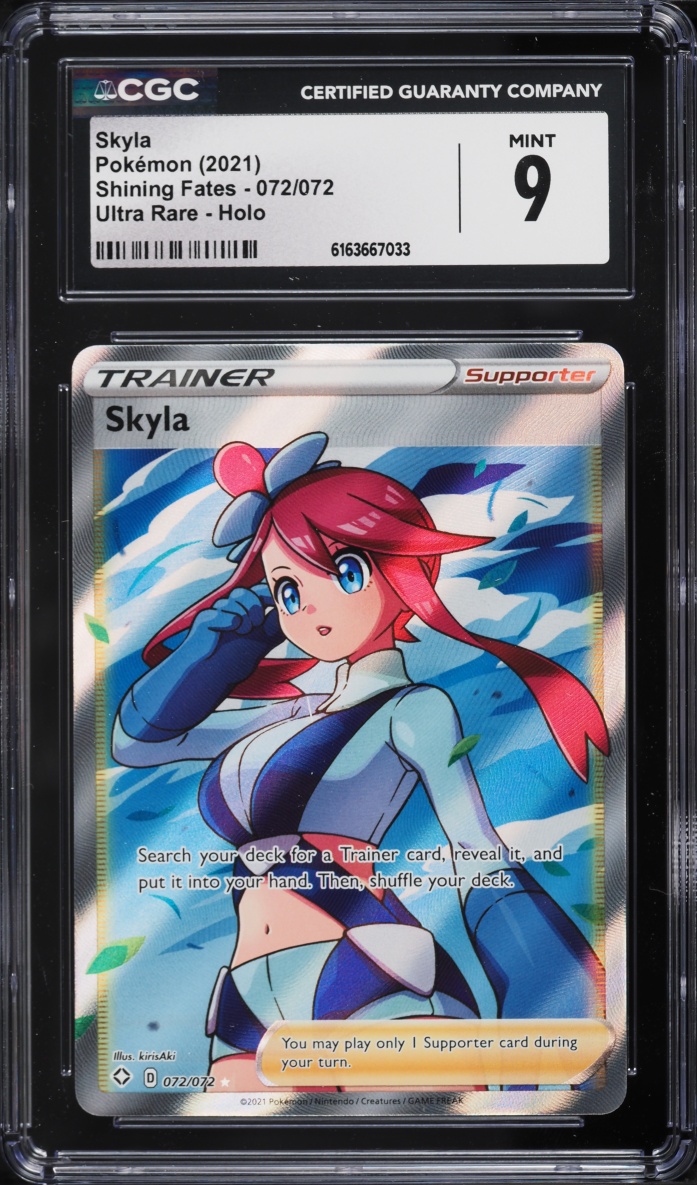2021 Pokemon Sword & Shield Shining Fates Full Art Skyla #72 CGC 9 MINT
