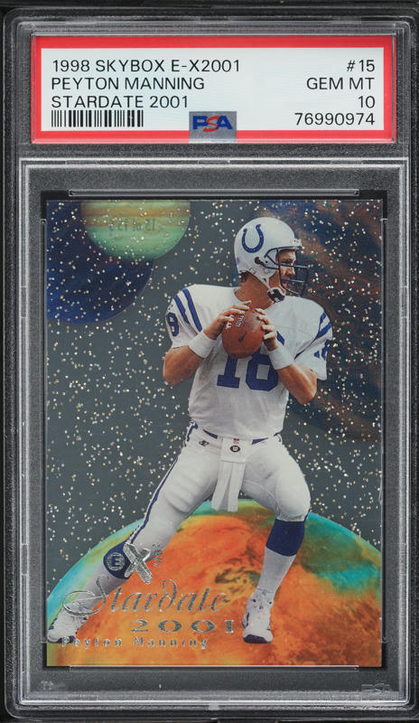 1998 Fleer Football Peyton Manning ROOKIE #235 PSA 9 MINT on