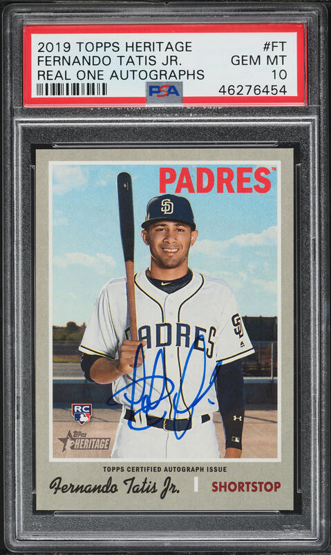 2019 Topps X Tatis Jr. Black and White Fernando Tatis Jr. RC AUTO