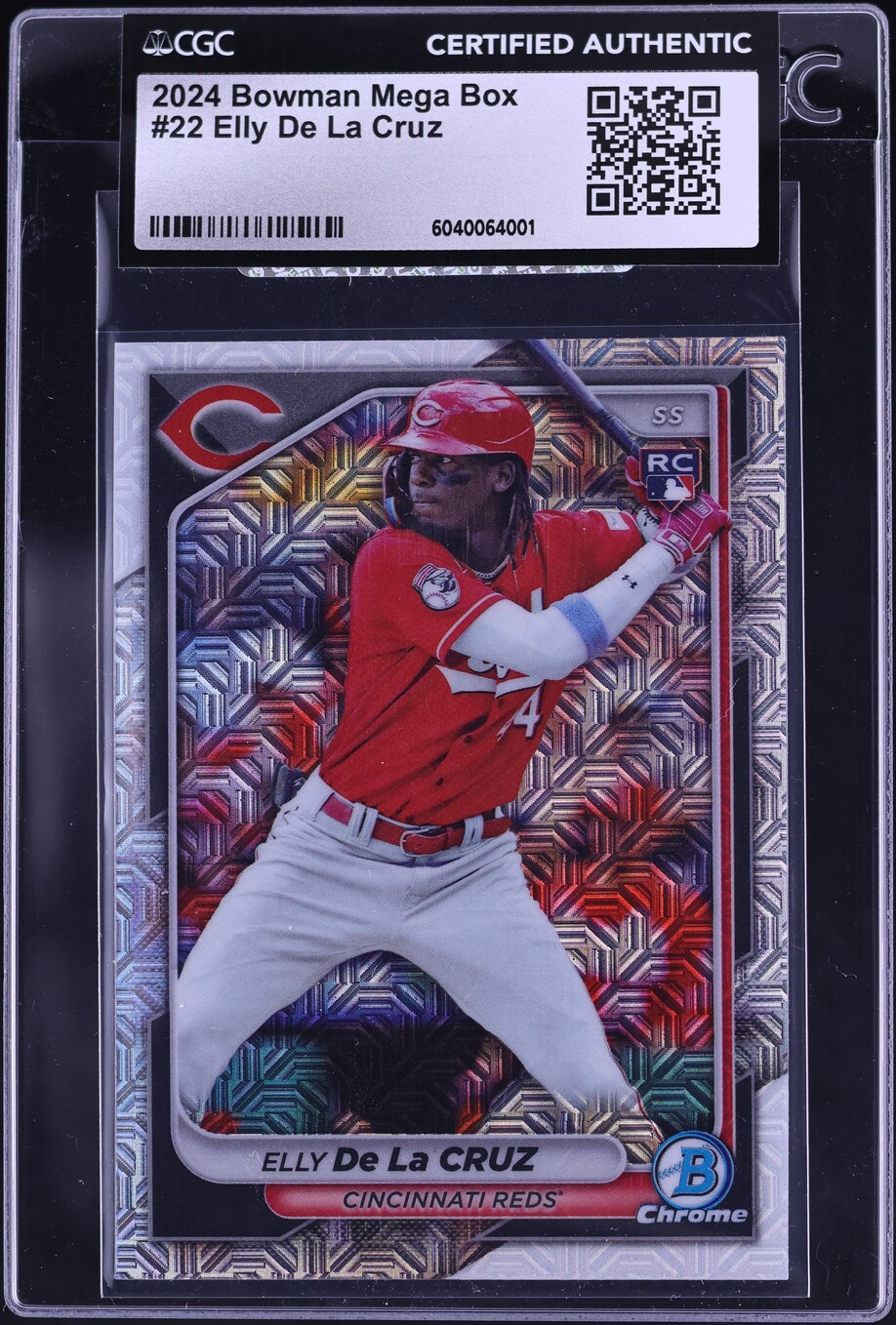 2024 Bowman Chrome Mega Box Elly De La Cruz ROOKIE #22 CGC AUTH