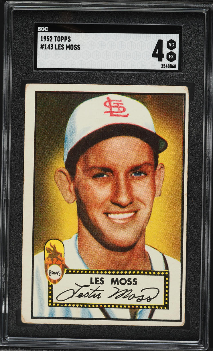 1952 Topps Les Moss #143 SGC 4 VGEX