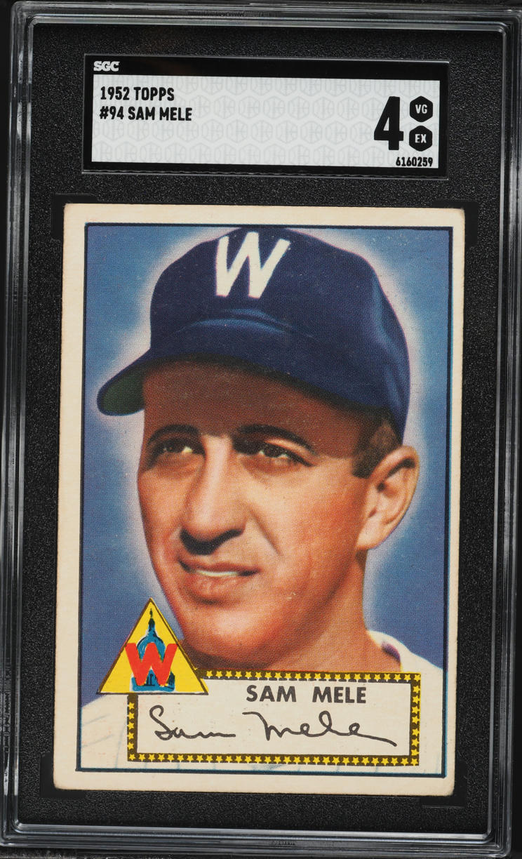 1952 Topps Sam Mele #94 SGC 4 VGEX