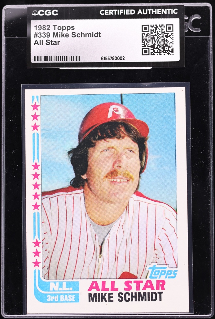 1982 Topps Mike Schmidt ALL-STAR #339 CGC AUTH