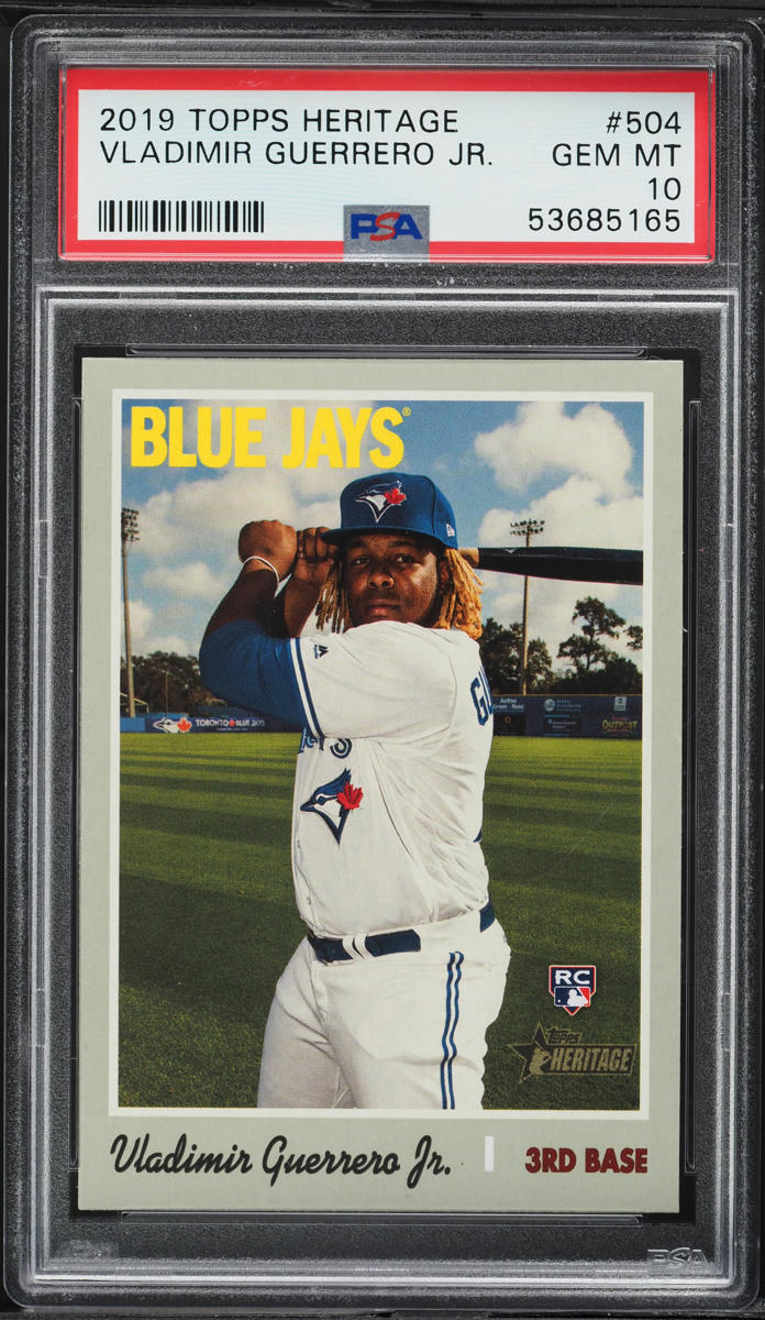 2019 Topps Heritage Vladimir Guerrero Jr. ROOKIE #504 PSA 10 GEM MINT