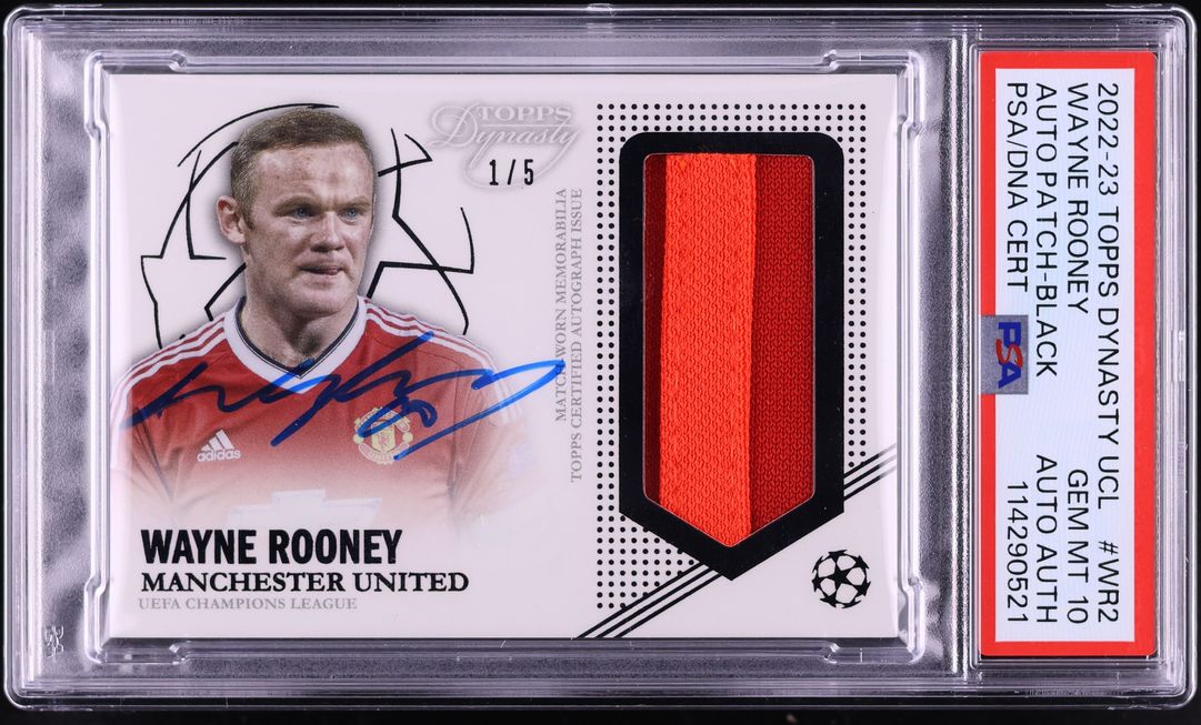 2022 Topps Dynasty UEFA Champions League Black Wayne Rooney PATCH