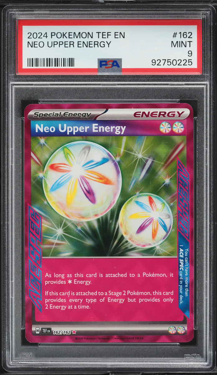 2024 Pokemon SV Temporal Forces Ace Spec Neo Upper Energy #162 PSA 9 MINT
