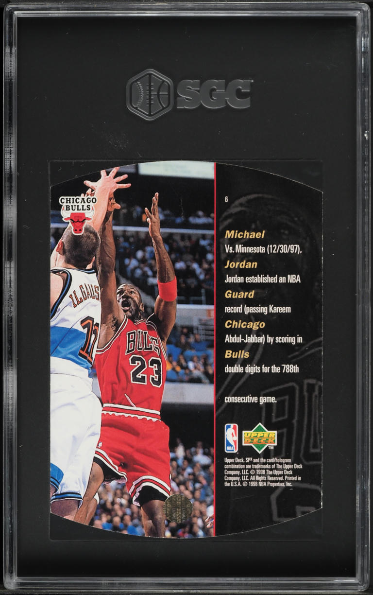 1997 SPx Die-Cut Michael Jordan #6 SGC 9.5 MINT+