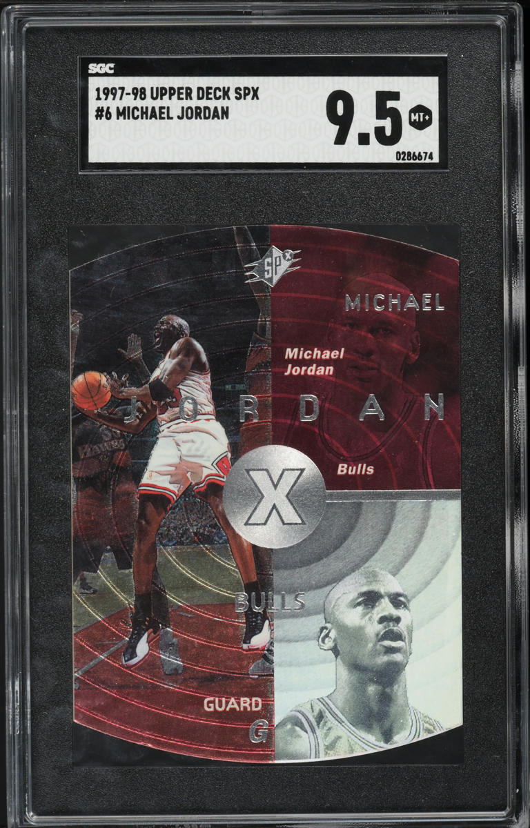 1997 SPx Die-Cut Michael Jordan #6 SGC 9.5 MINT+