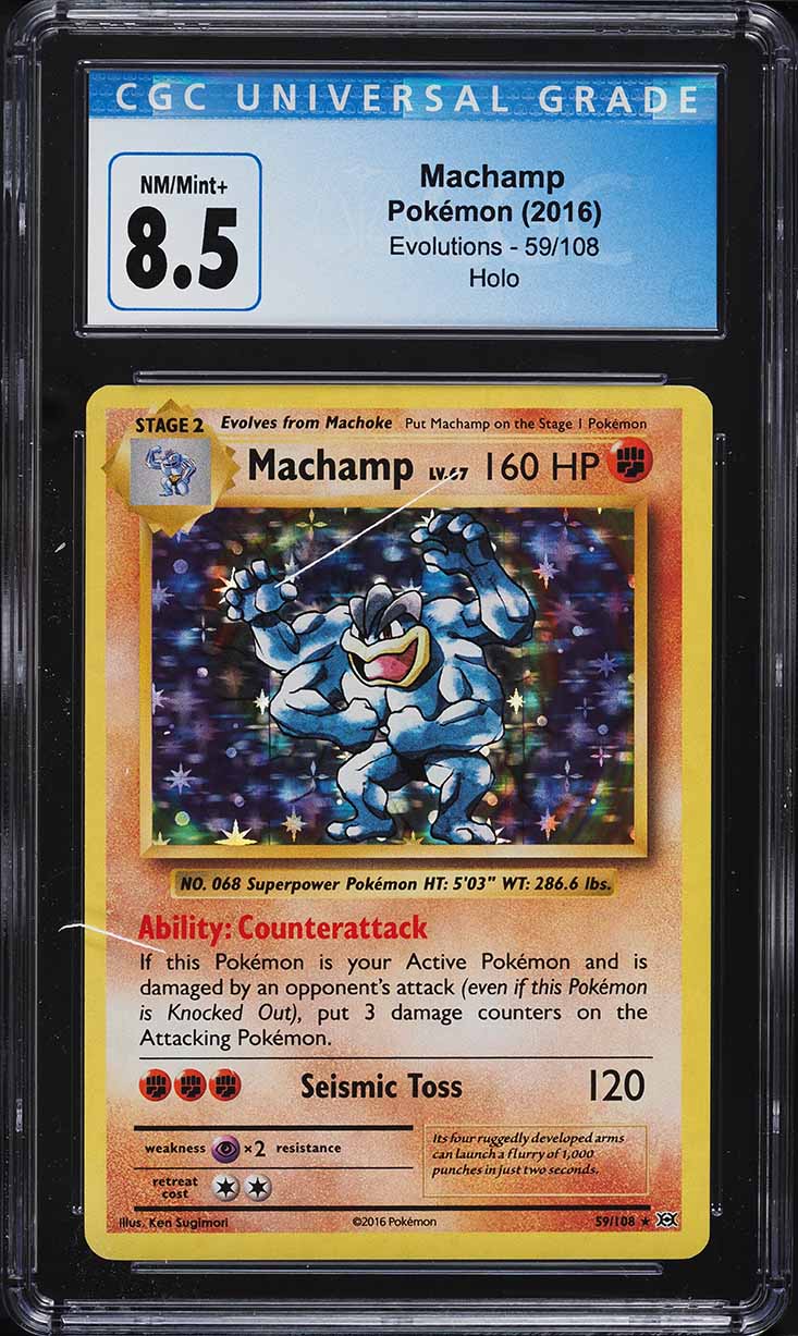 2016 Pokemon Japanese XY 20th Anniversary 1st Edition Holo Machamp