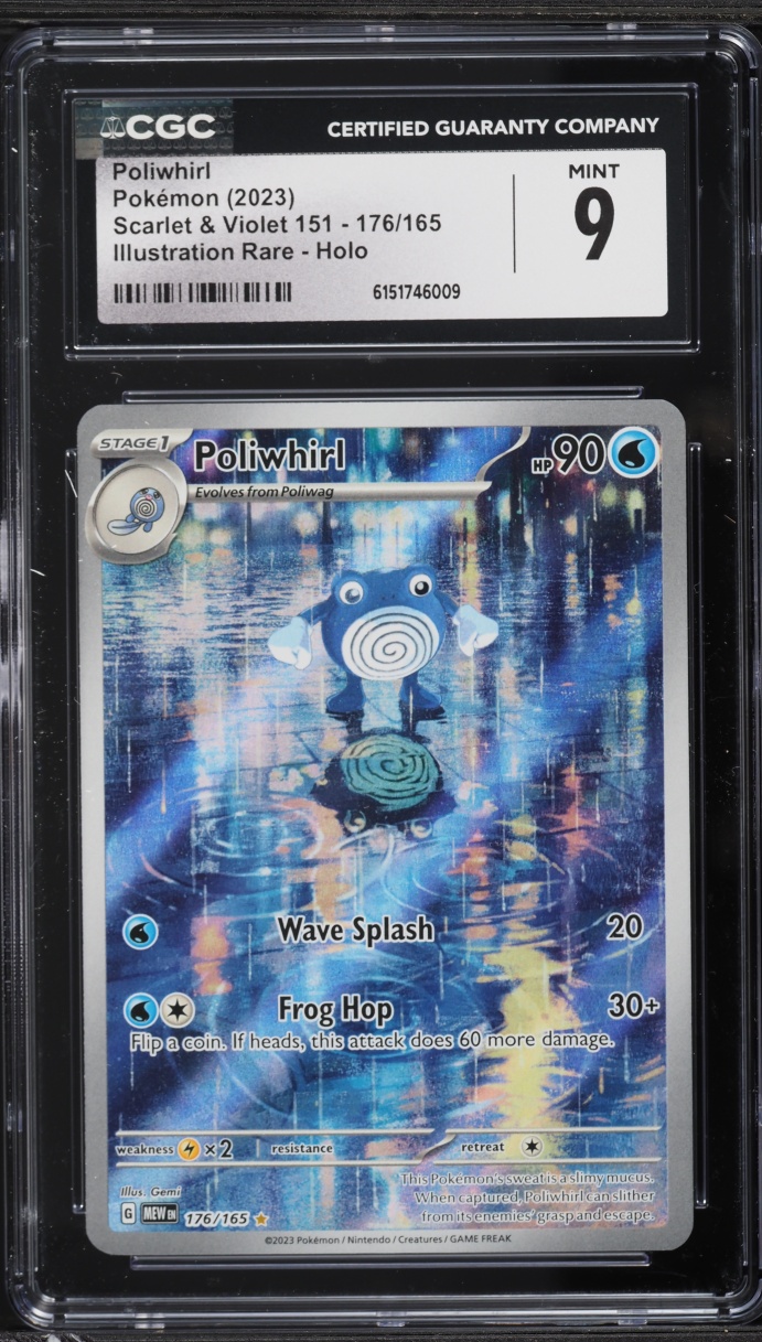 2023 Pokemon Scarlet & Violet 151 IR Poliwhirl #176 CGC 9 MINT