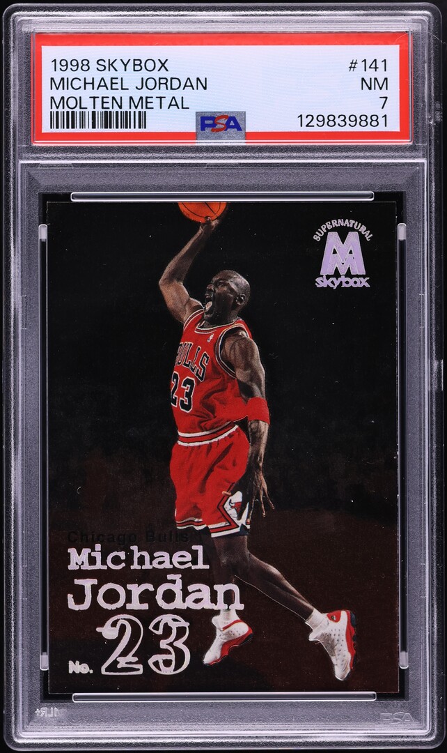 1998 Skybox Molten Metal Michael Jordan #141 PSA 7 NRMT