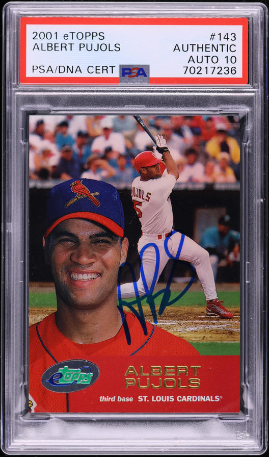 2001 Bowman's Best Albert Pujols ROOKIE /2999 #174 PSA 10