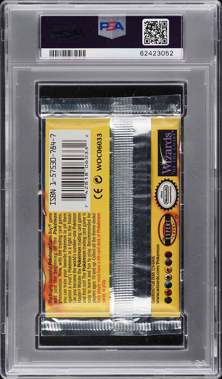 1999 Pokemon Base Set Booster Pack Charizard Art PSA 10 GEM MINT