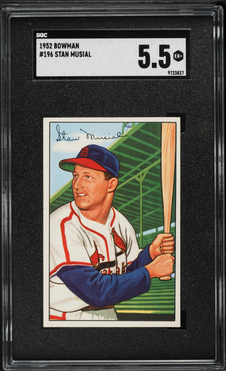 1952 Bowman Stan Musial #196 SGC 5.5 EX+