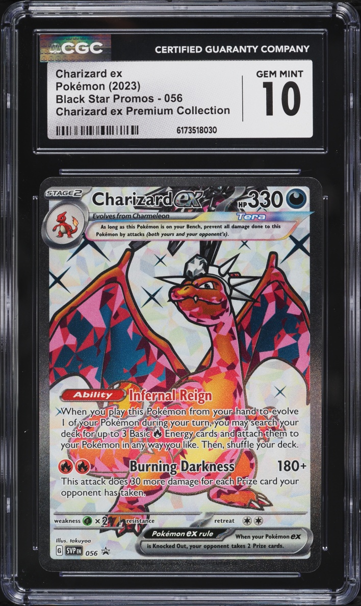 2025 Pokemon SV Promo Premium Collection Full Art Charizard Ex #56 CGC 10 GEM MINT