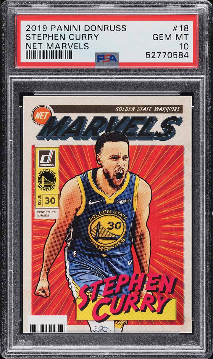 2019 Donruss Net Marvels Stephen Curry #18 PSA 10 GEM MINT