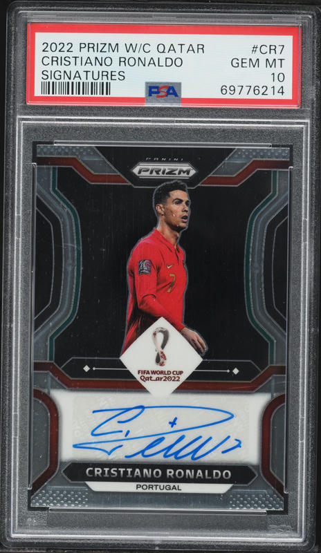 2022 Panini Prizm World Cup Qatar Signatures Cristiano Ronaldo