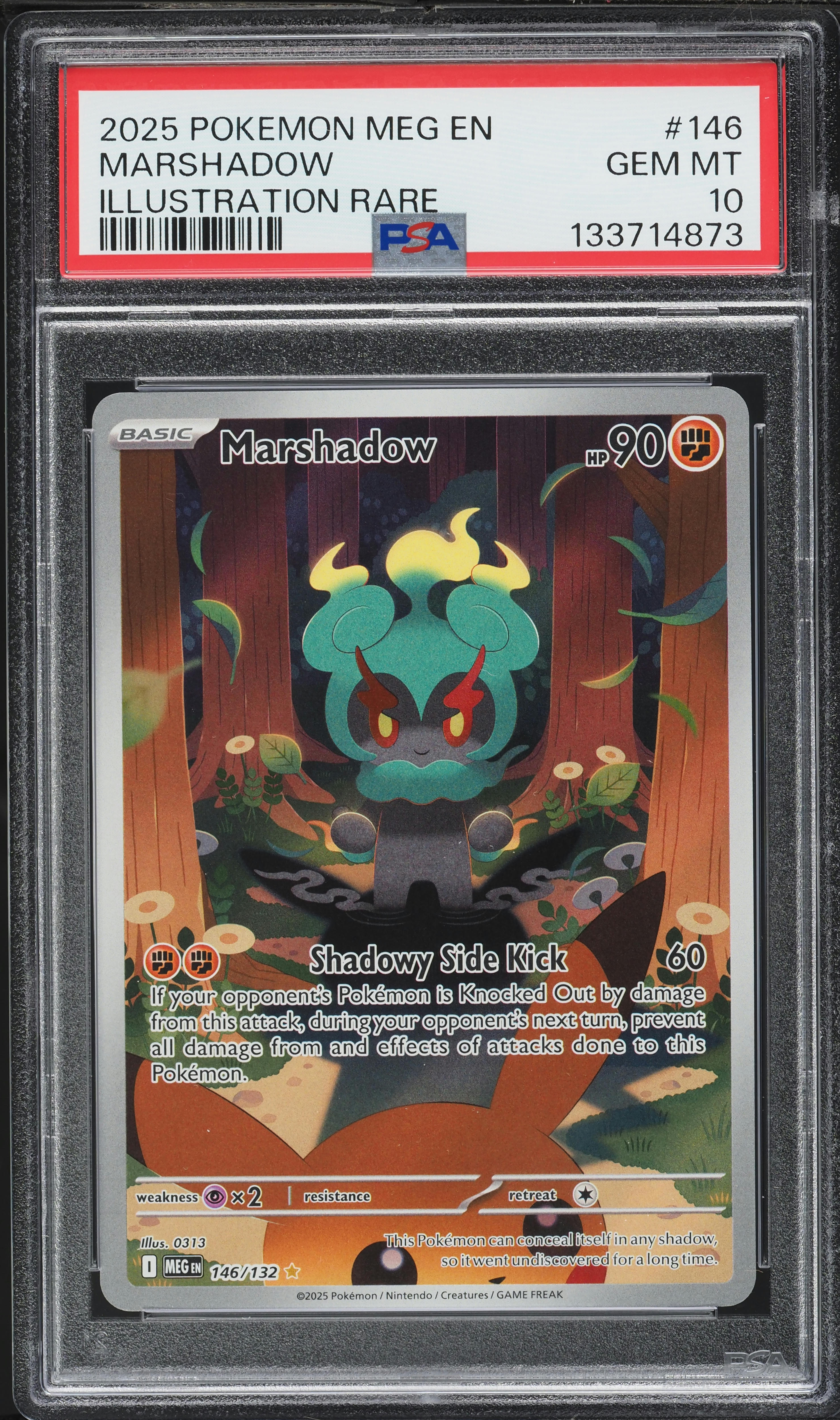 2025 Pokemon Mega Evolution IR Marshadow #146 PSA 10 GEM MINT