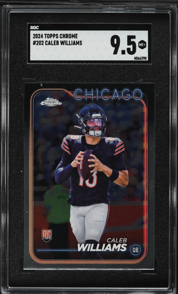 2024 Topps Chrome Caleb Williams ROOKIE #202 SGC 9.5 MINT+
