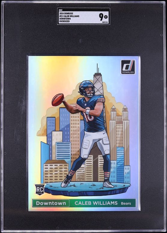2024 Donruss Downtown Oversized Caleb Williams ROOKIE #21 SGC 9 MINT