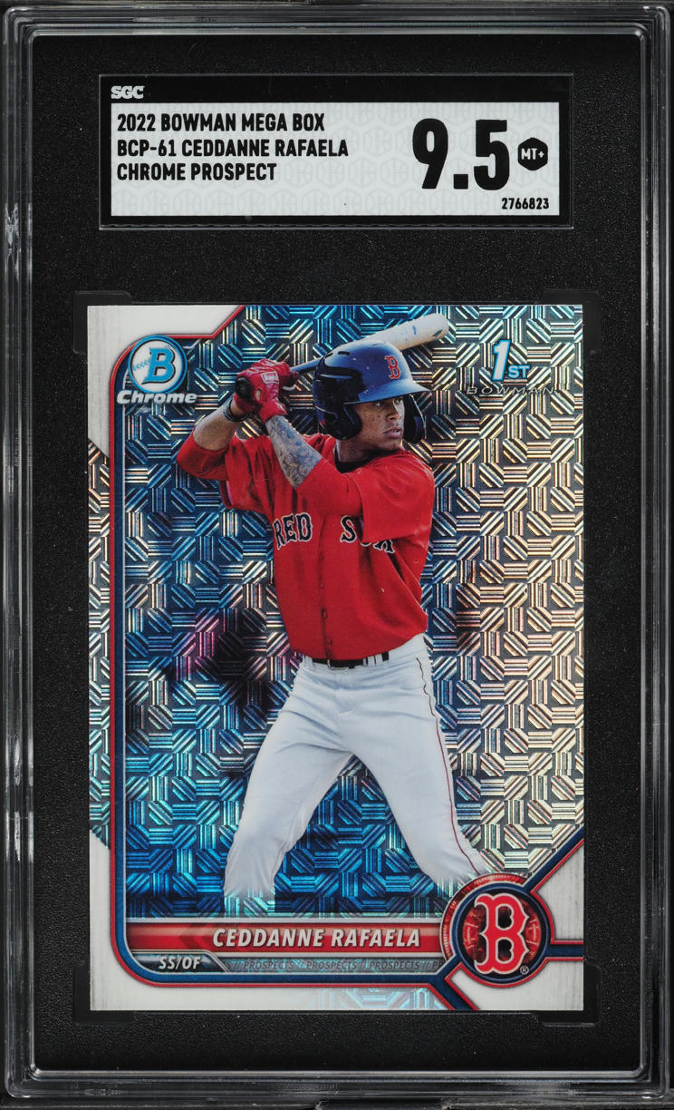 2022 Bowman Chrome Mega Box Ceddanne Rafaela PROSPECT #BCP-61 SGC 9.5 MINT+