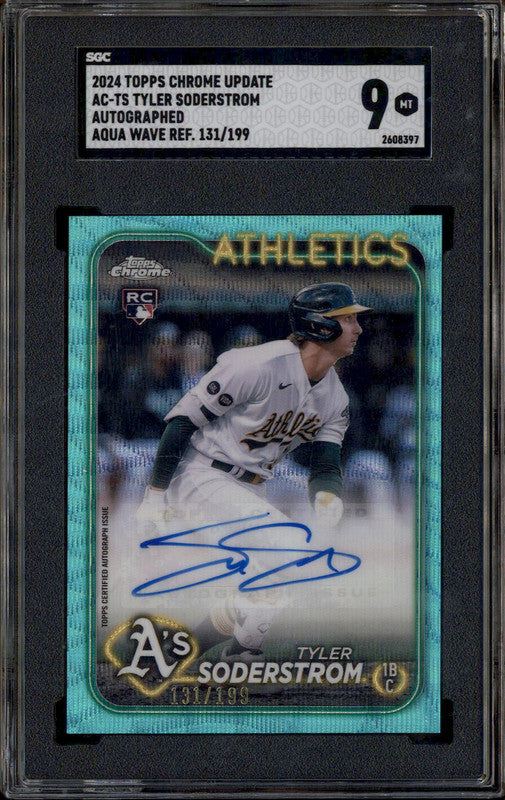 2023 Topps Chrome Update Aqua Wave Refractor Grant Anderson