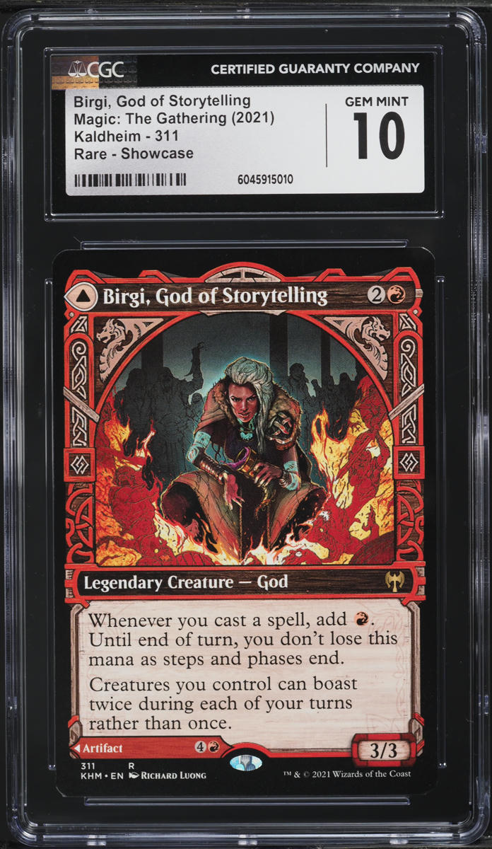 2021 Magic The Gathering MTG Kaldheim Showcase Birgi, God of Storytelling CGC 10