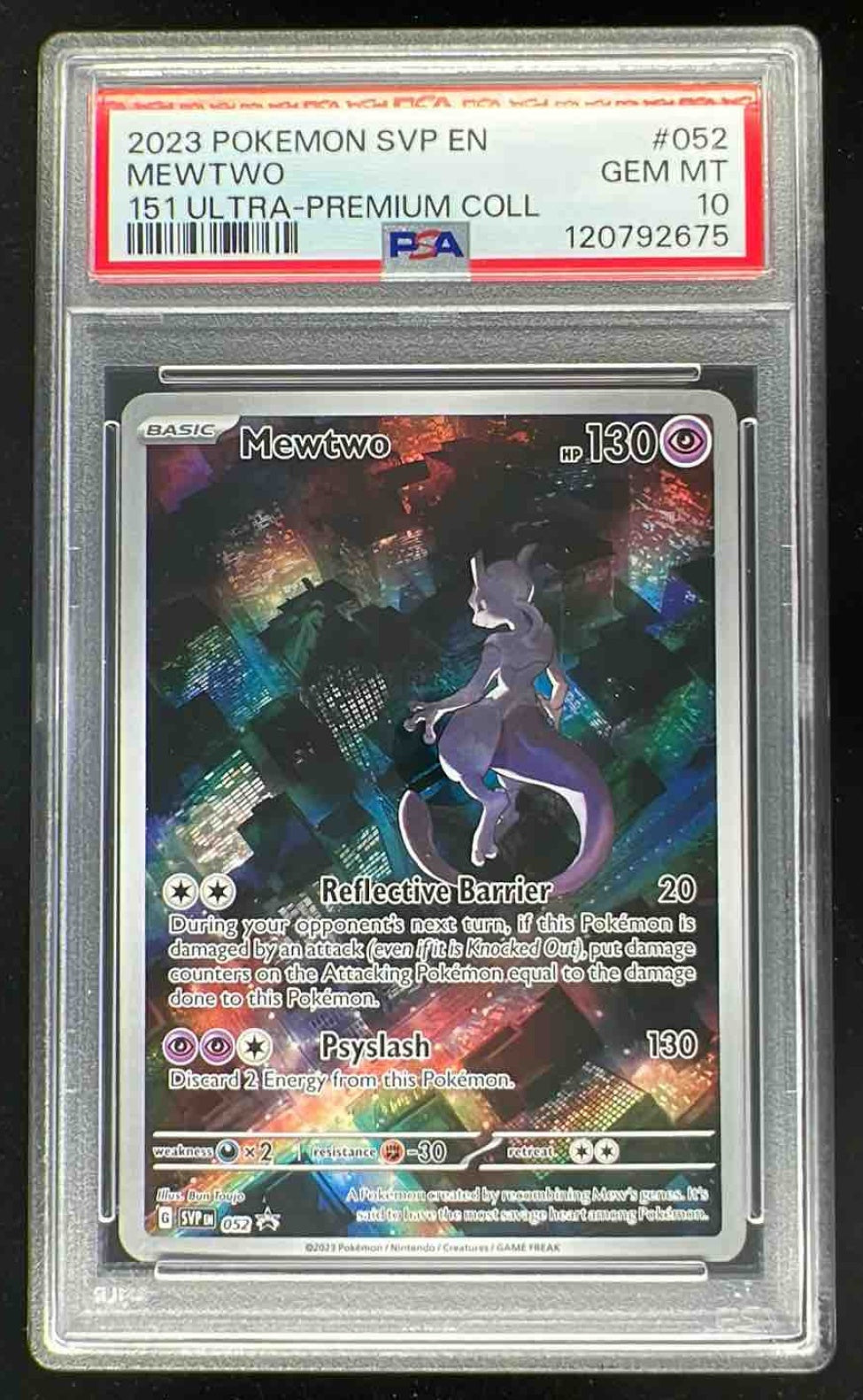 2023 Pokemon TCG Classic Collection Mewtwo #014 CGC 10 GEM MINT on