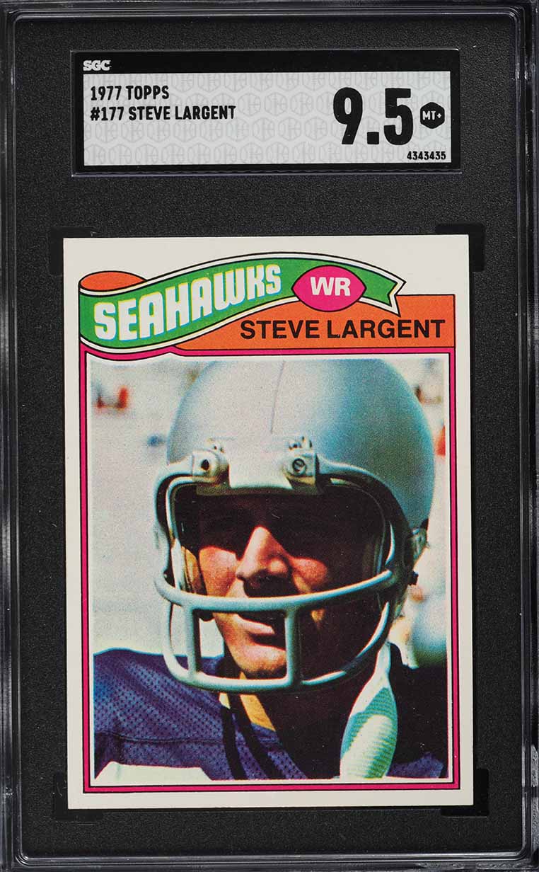 1977 Topps Football Steve Largent ROOKIE #177 SGC 9.5 MINT+