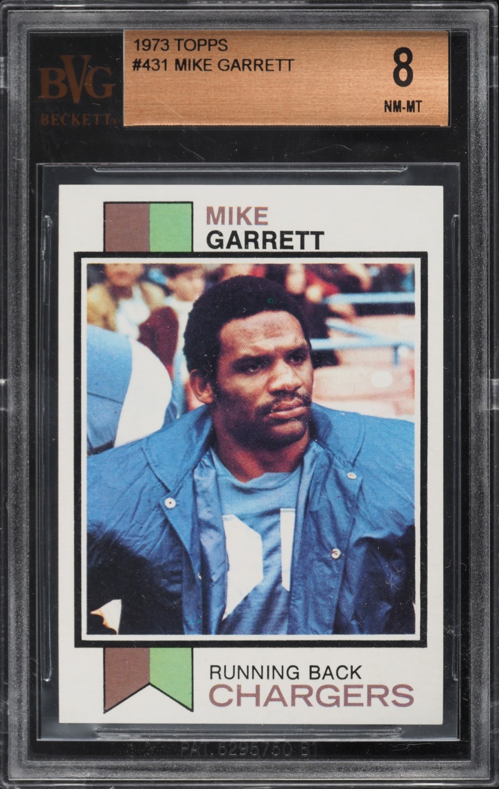 1973 Topps Football Mike Garrett #431 BVG 8 NM-MT