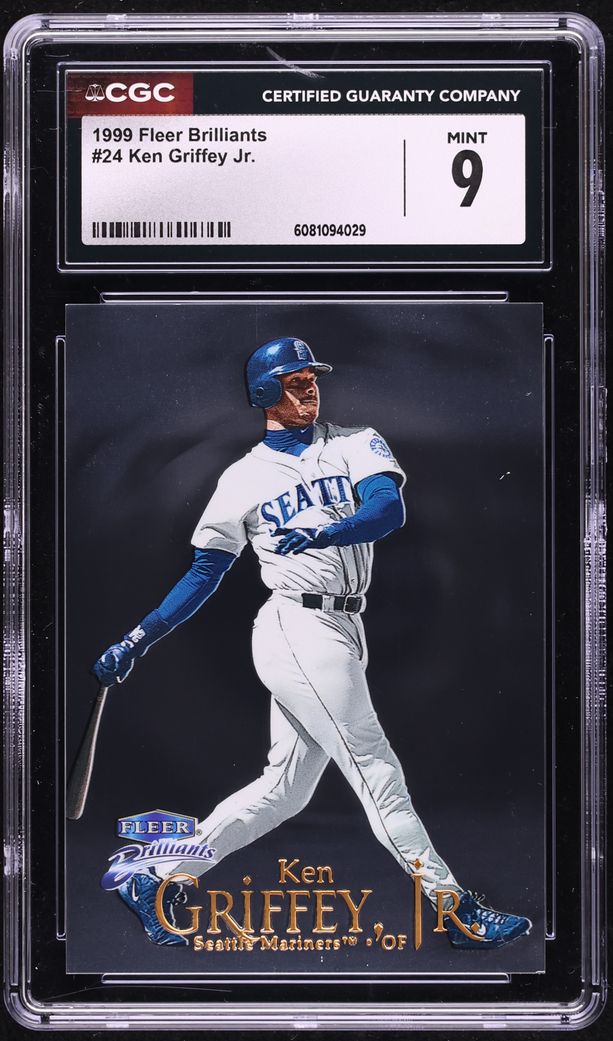 1999 Fleer Brilliants Ken Griffey Jr. #24 CGC 9 MINT