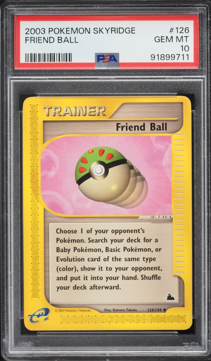 2003 Pokemon Skyridge Friend Ball #126 PSA 10 GEM MINT