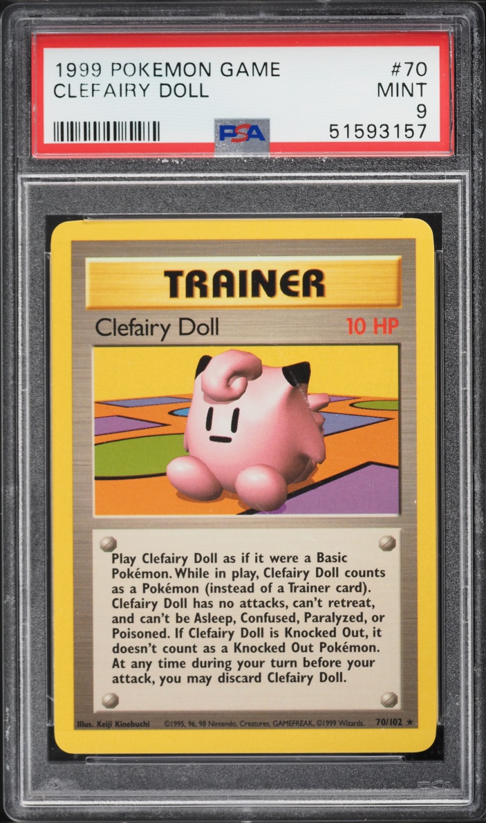 1999 Pokemon Base Set Clefairy Doll #70 PSA 9 MINT