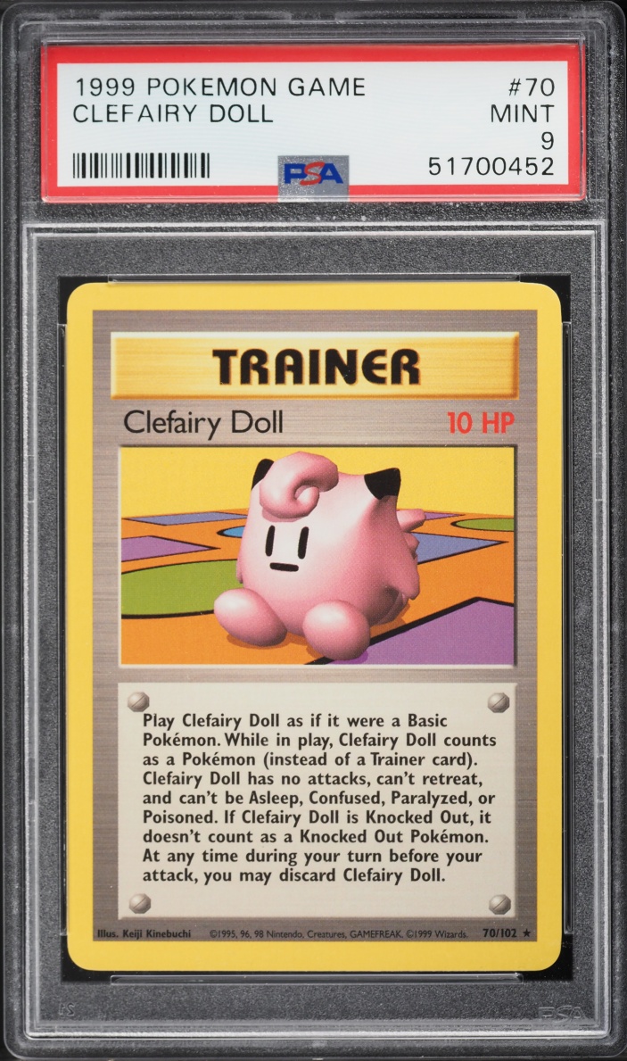 1999 Pokemon Base Set Clefairy Doll #70 PSA 9 MINT