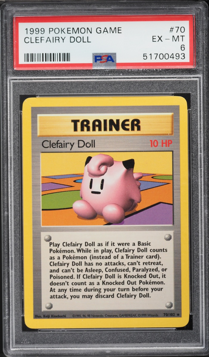 1999 Pokemon Base Set Clefairy Doll #70 PSA 6 EXMT