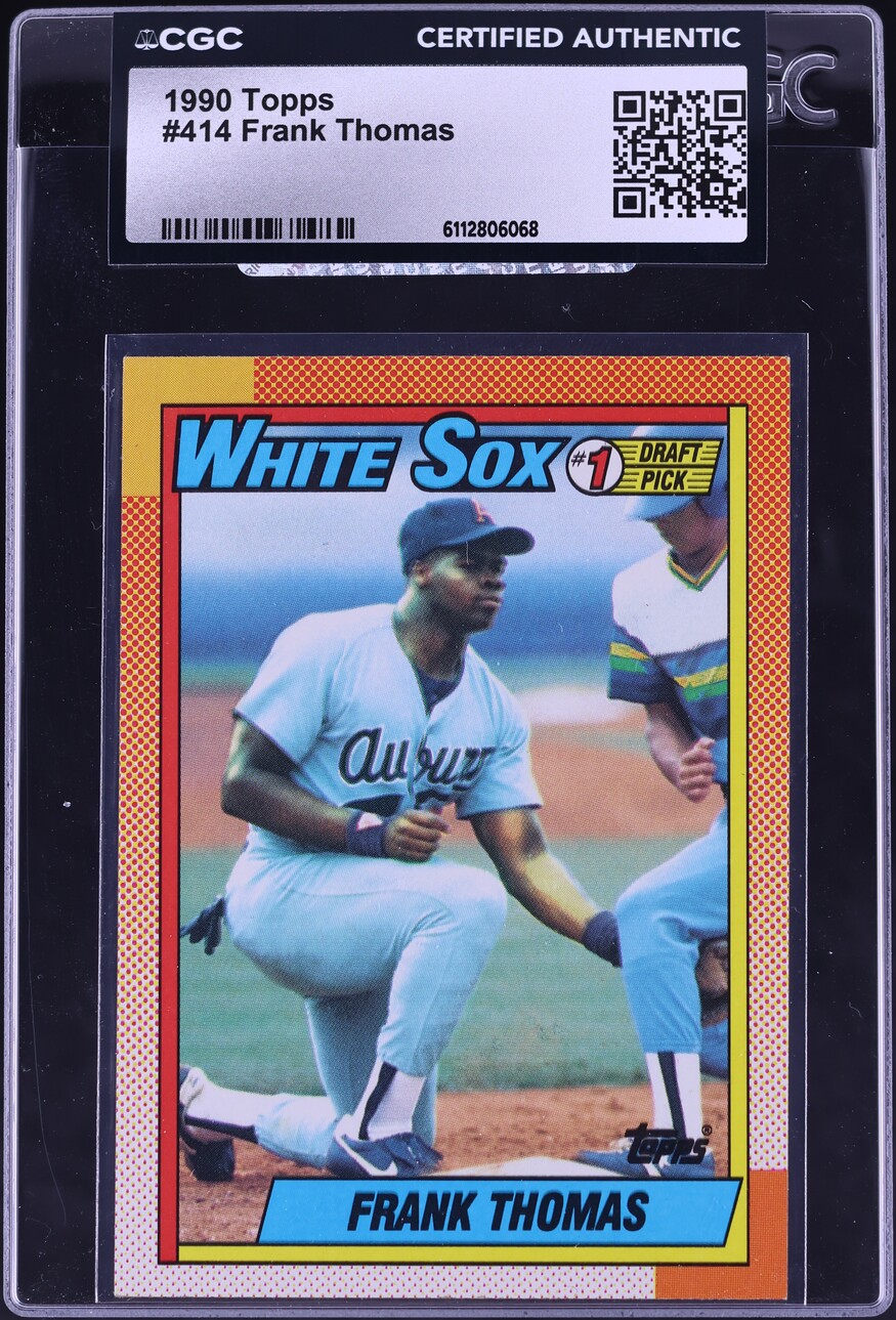 1990 Topps Frank Thomas ROOKIE #414 CGC AUTH
